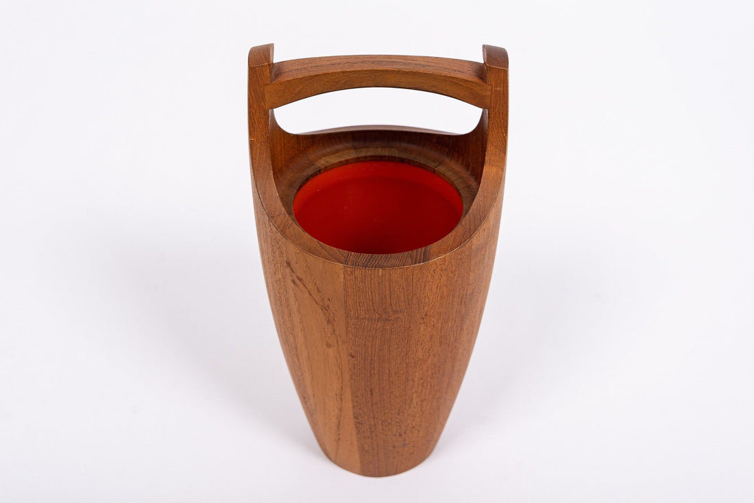 Mid Century Danish Modern Teak Ice Bucket by Jens H. Quistgaard for Dansk