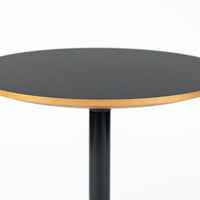 Mid Century George Nelson Pedestal Side Table for Herman Miller Black Laminate