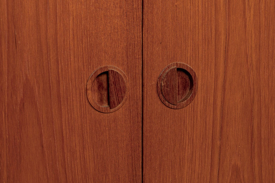 Large Mid Century Danish HG Teak Wood Modular Wall Unit Shelving & Bookcase