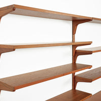 Mid Century Danish HG Teak Wood Modular Wall Unit Shelving & Bookcase