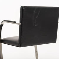 Mid Century Black Brno Chairs by Mies van der Rohe for Knoll 12 Available