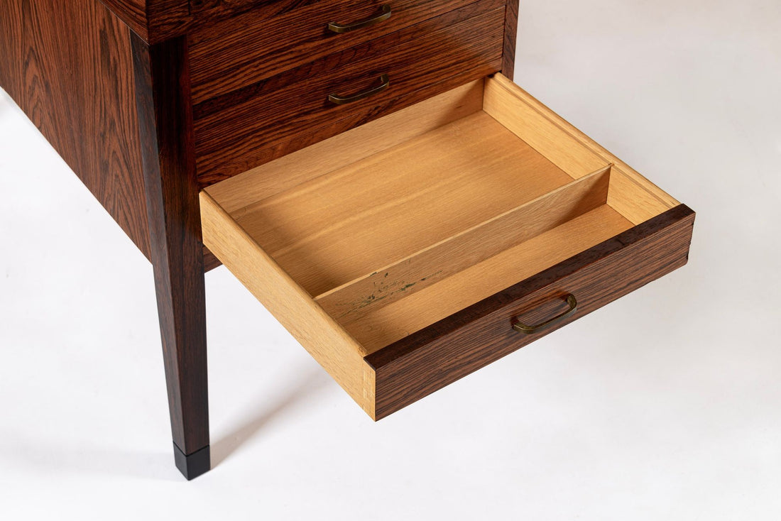 Exceptional Mid Century Danish Large Rosewood Executive Desk