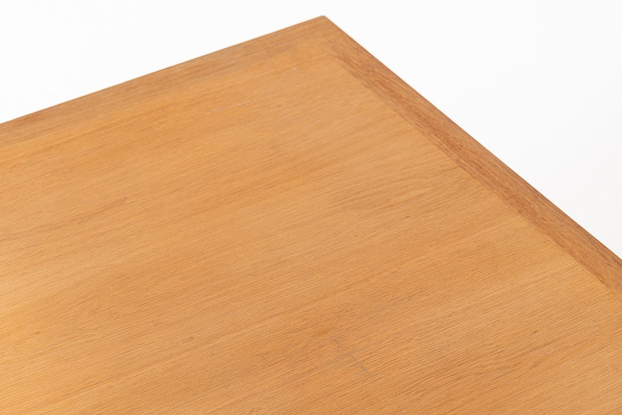 Mid Century Danish Square Oak Wood Coffee Table by Borge Mogensen