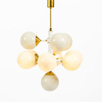 Mid-Century Modern Sputnik Chandelier by Szarvasi, Hungary 1970s, 3x Available