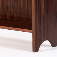 Mid Century Rosewood Bookcase, Scandinavian Tall Display Shelf, 3 Avail