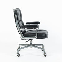 Eames Time Life Executive Lobby Chair Herman Miller Black Leather Office Chair
