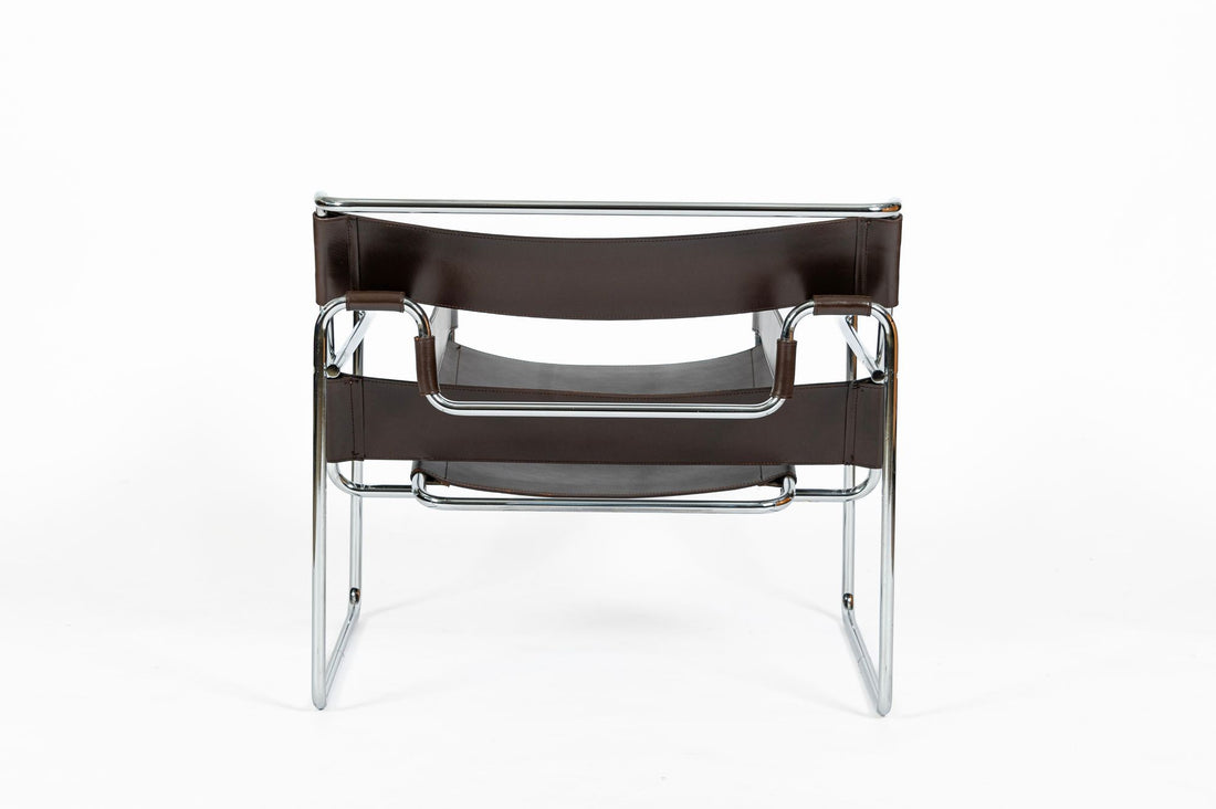 Mid Century Brown Wassily Chair by Marcel Breuer for Stendig 1960s, 2 Available