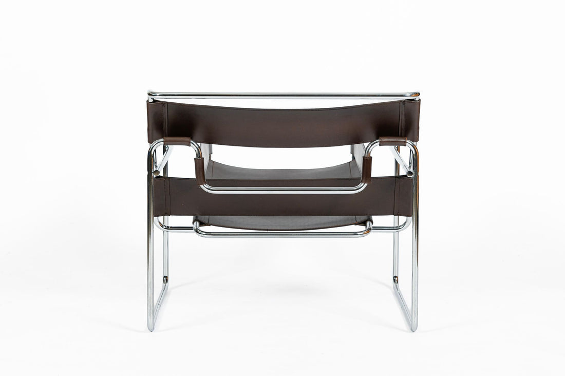 Mid Century Brown Wassily Chair by Marcel Breuer for Stendig 1960s, 2 Available