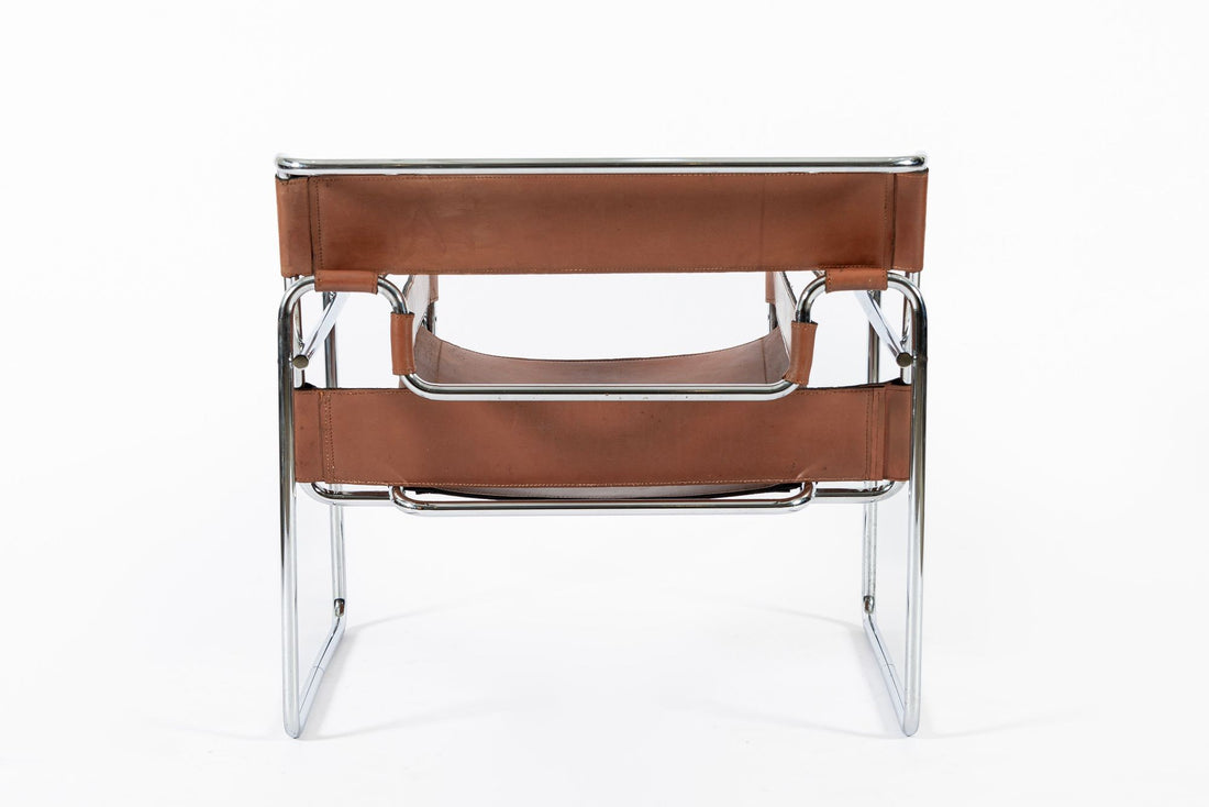Mid Century Brown Wassily Lounge Chair by Marcel Breuer