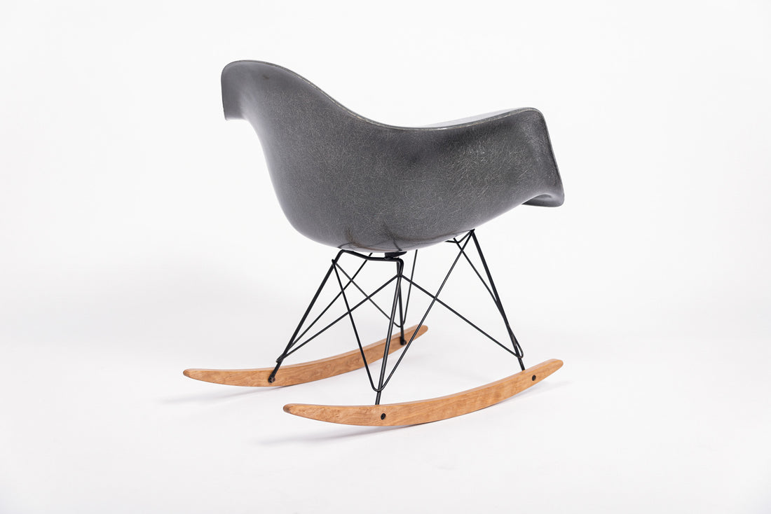 Vintage Mid Century RAR Gray Rocking Chair by Eames for Herman Miller, 1959