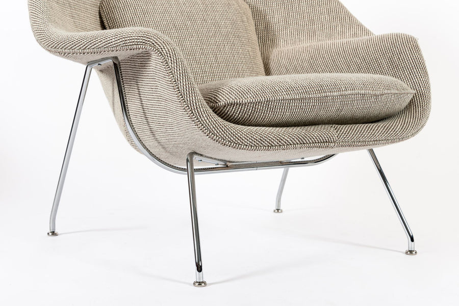 Early Restored Mid Century Tan Womb Lounge Chair by Saarinen for Knoll, Multiples/Custom Available