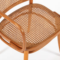 Vintage Bent Wood & Wicker Cafe Chairs by Josef Hoffman for Ligna