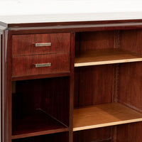 Antique Art Deco Wood Sideboard Credenza or Bar, Matching Table Available