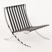 Mid Century Black Barcelona Chair by Mies van der Rohe for Knoll