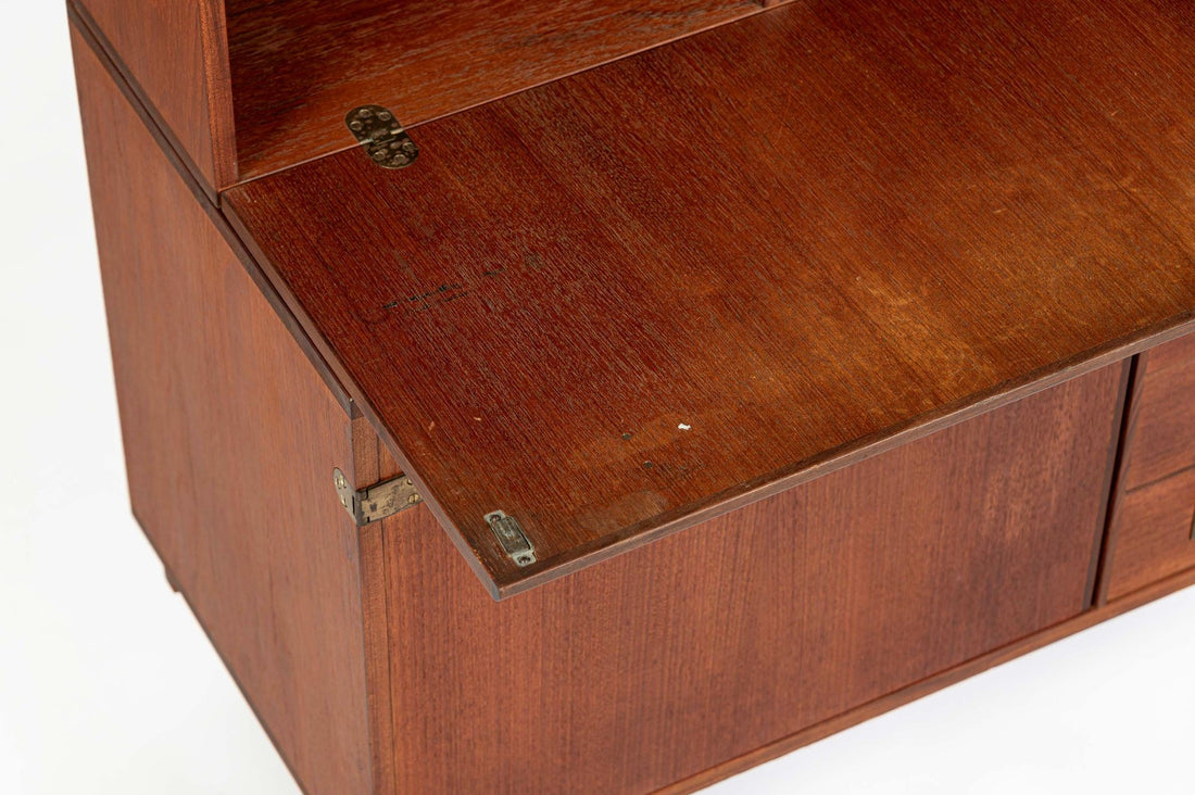 Mid-Century Danish Teak Secretary Desk Bookcase by Peter Løvig Nielsen, 1960s