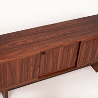 Mid Century Danish Modern Rosewood Credenza or Sideboard Cabinet