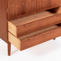 Mid Century Danish Teak Wood Storage or Bar Cabinet