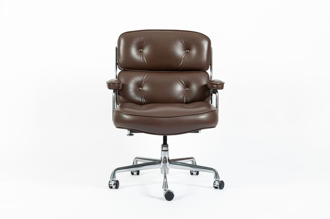 Eames Herman Miller Time Life Brown Leather Office Chair 2017