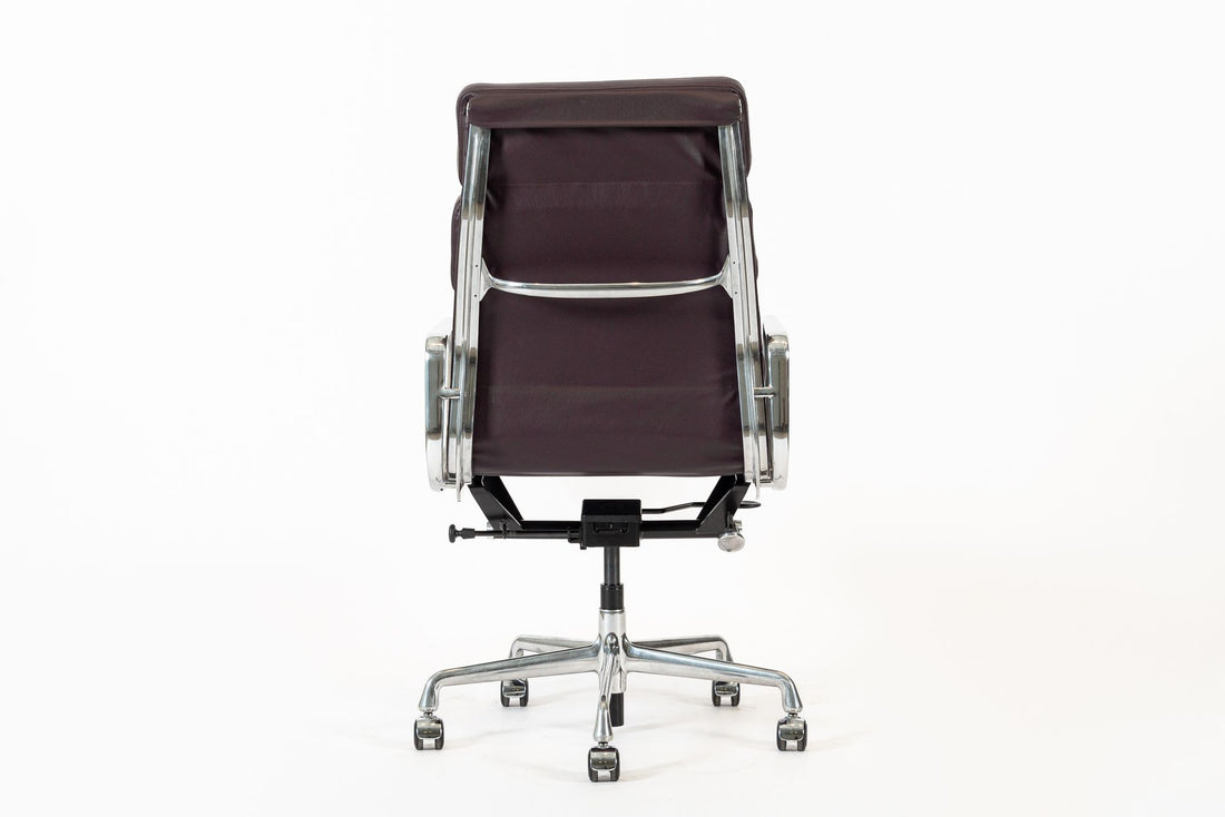 Eames for Herman Miller Tall Dark Purple Desk Chairs Set of 2