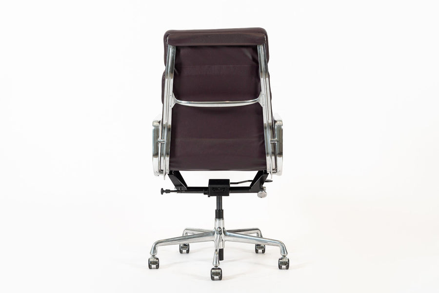 Eames for Herman Miller Tall Dark Purple Desk Chairs Set of 2