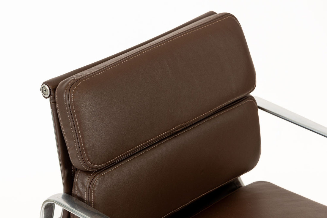 Dark Brown Leather Office Chair by Eames for Herman Miller