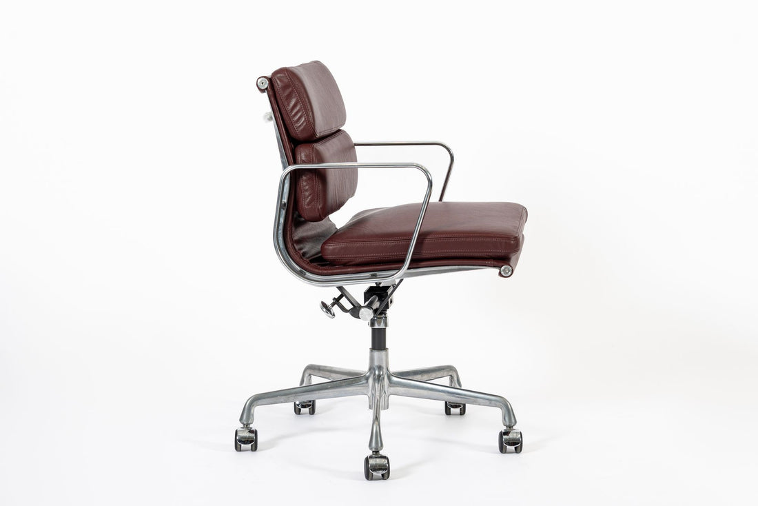 Eames for Herman Miller Red Leather Office Chair 2000s