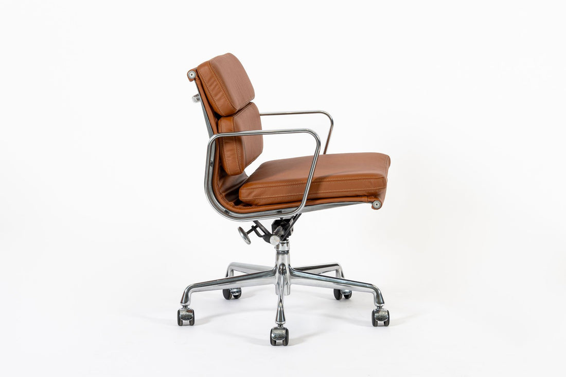Eames for Herman Miller Brown Leather Office Chair 2000s