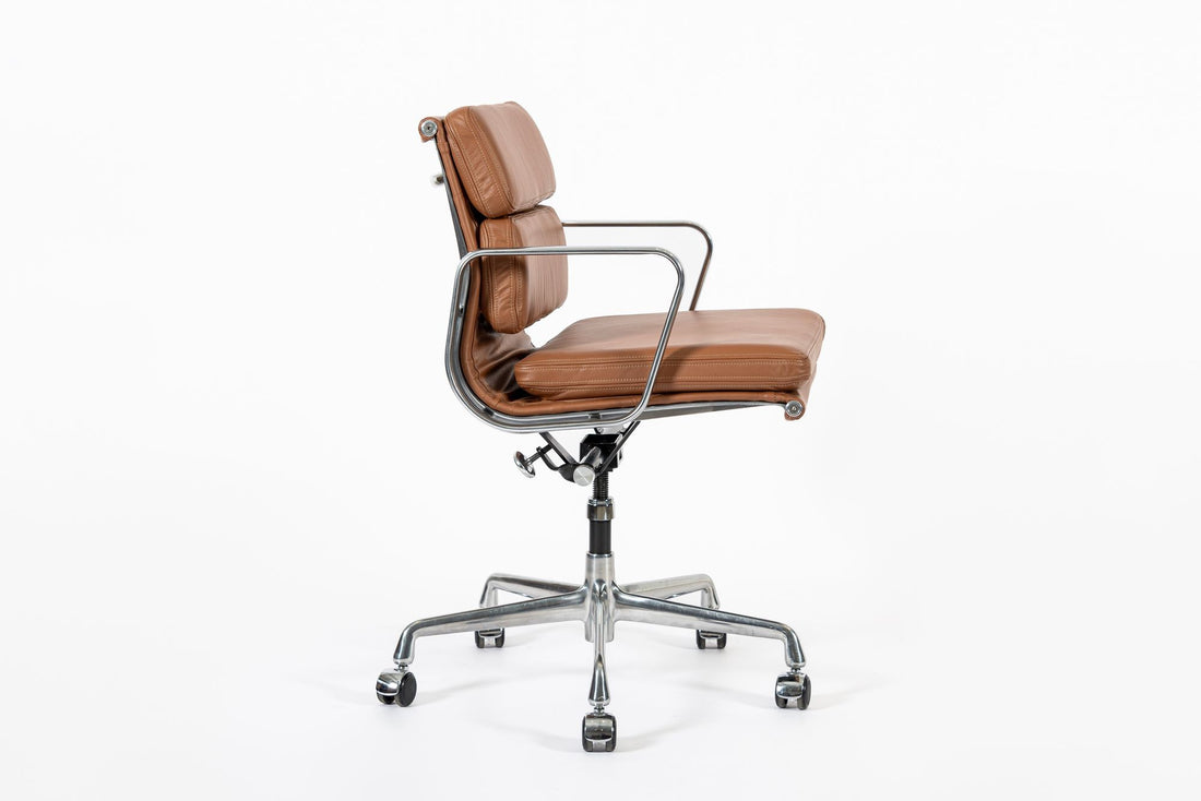 Eames for Herman Miller Brown Leather Office Chair 2000s