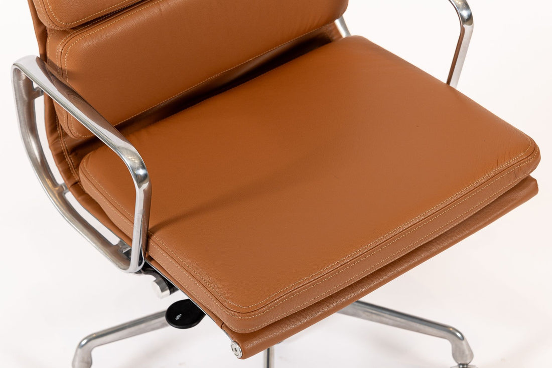 Eames for Herman Miller Brown Leather Office Chair 2000s