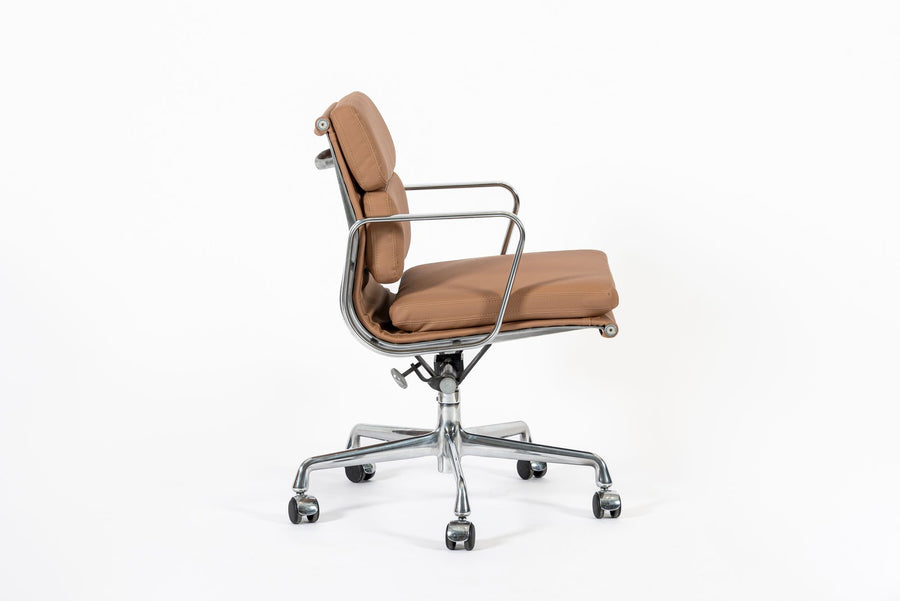 Eames for Herman Miller Aluminum Group Office Chair in Schumacher VEGAN Leather