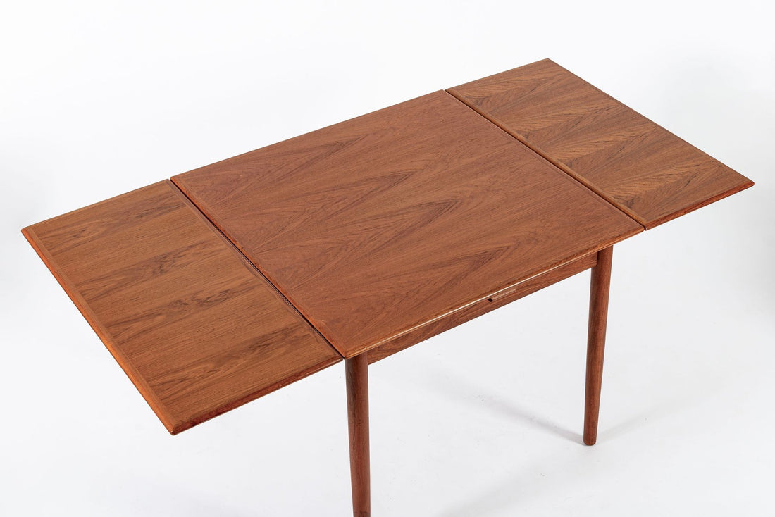 Mid Century Danish Teak Extendable Dining Table by Poul Volther for Frem Rojle