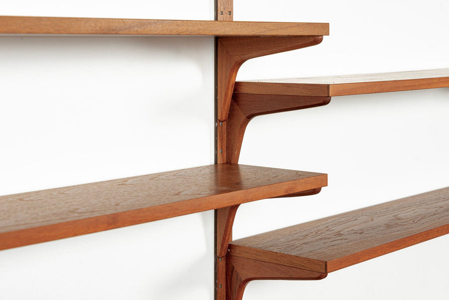 Mid Century Danish HG Teak Wood Modular Wall Unit Shelving & Bookcase