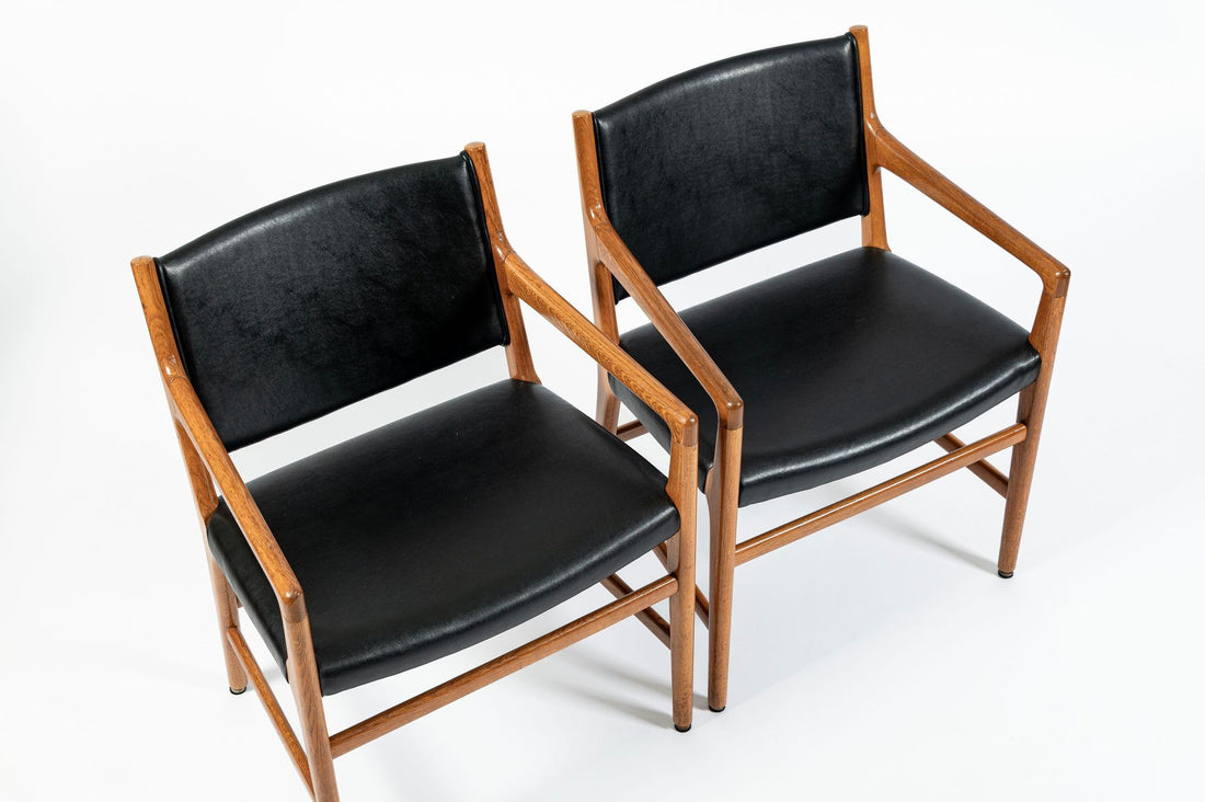 Hans J. Wegner JH507 Oak Dining Armchairs for Johannes Hansen (Attr.), Set of 6, Denmark, Circa 1965