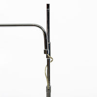 Mid Century Silver Floor Lamp Sarfatti Style