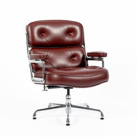 Eames Herman Miller Time Life Lobby Red Leather Office Chair