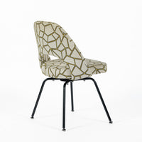 Eero Saarinen Executive Side Chair for Knoll Mid Century Modern Black Metal