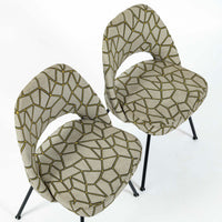 Set of 4 Eero Saarinen Executive Side Chairs for Knoll Mid Century Modern Black Metal