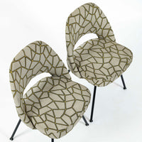 Set of 4 Eero Saarinen Executive Side Chairs for Knoll Mid Century Modern Black Metal