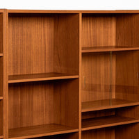 Pair Mid-Century Swedish Modern Teak Bookcase Cabinets, 1960s