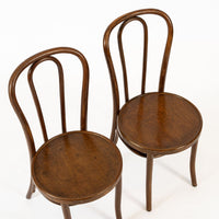 Vintage Antique Bentwood Bistro Cafe Chairs by Thonet Set of 4