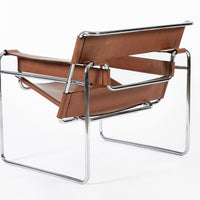 Mid Century Brown Wassily Lounge Chair by Marcel Breuer