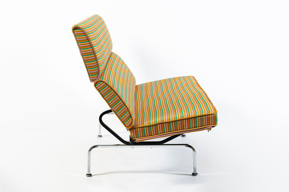 Mid Century Eames Herman Miller Sofa Compact, Alexander Girard Maharam Fabric, 2 Available