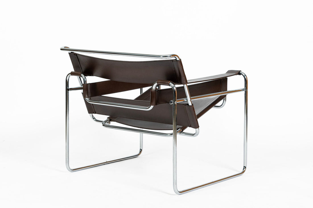 Mid Century Brown Wassily Chair by Marcel Breuer for Stendig 1960s, 2 Available