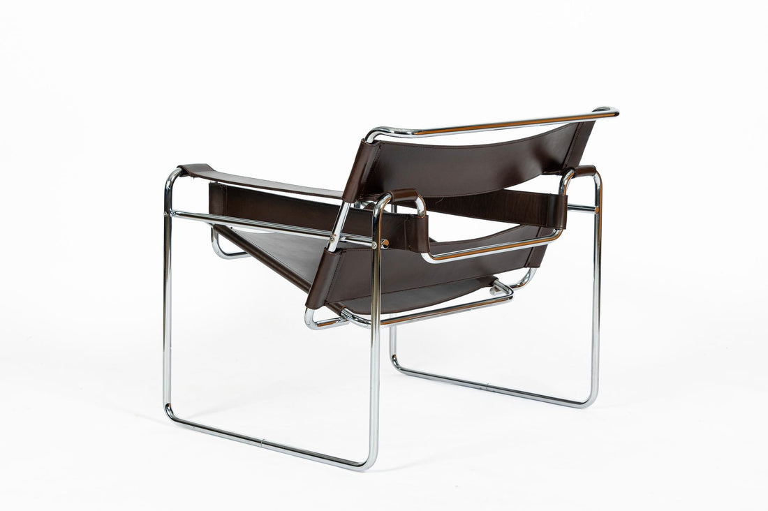 Mid Century Brown Wassily Chair by Marcel Breuer for Stendig 1960s, 2 Available