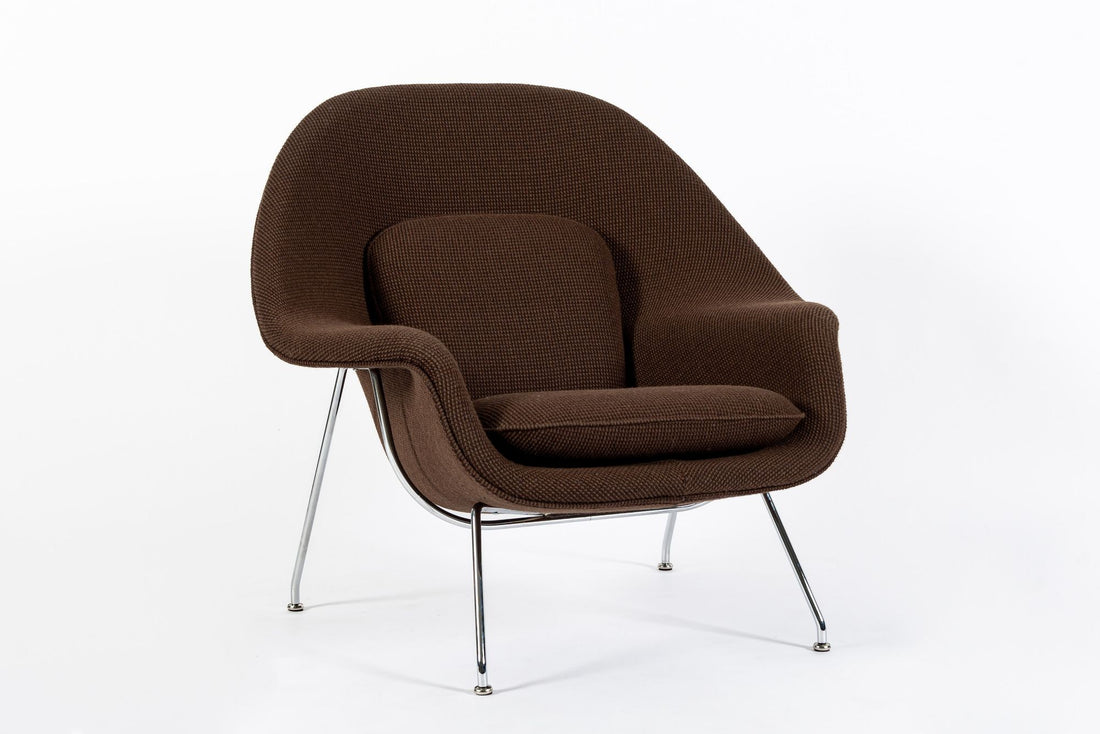 Early Restored Mid Century Brown Womb Lounge Chair by Saarinen for Knoll, Multiples/Custom Available