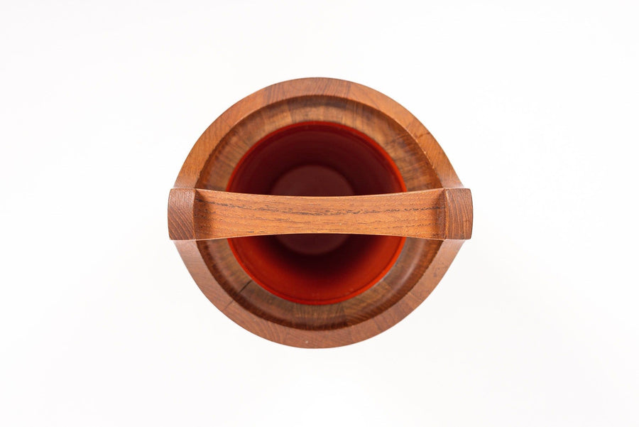 Mid Century Danish Modern Teak Ice Bucket by Jens H. Quistgaard for Dansk