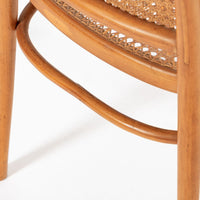 Vintage Bent Wood & Wicker Cafe Chairs by Josef Hoffman for Ligna