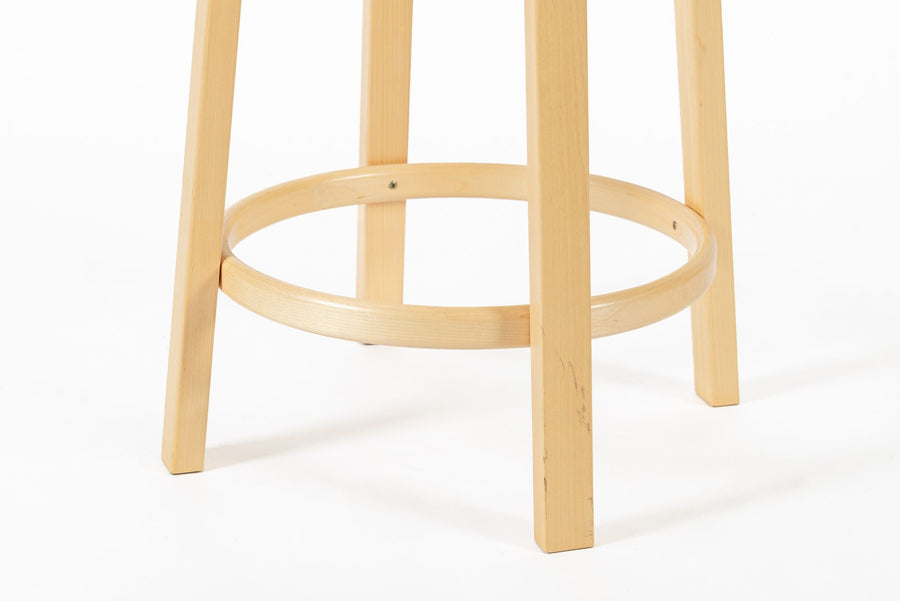 Mid Century Finnish Birch & Black 64 Stools by Alvar Aalto for Artek, 2015