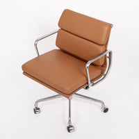 Eames Herman Miller Brown Leather Desk Chair Soft Pad 2000s