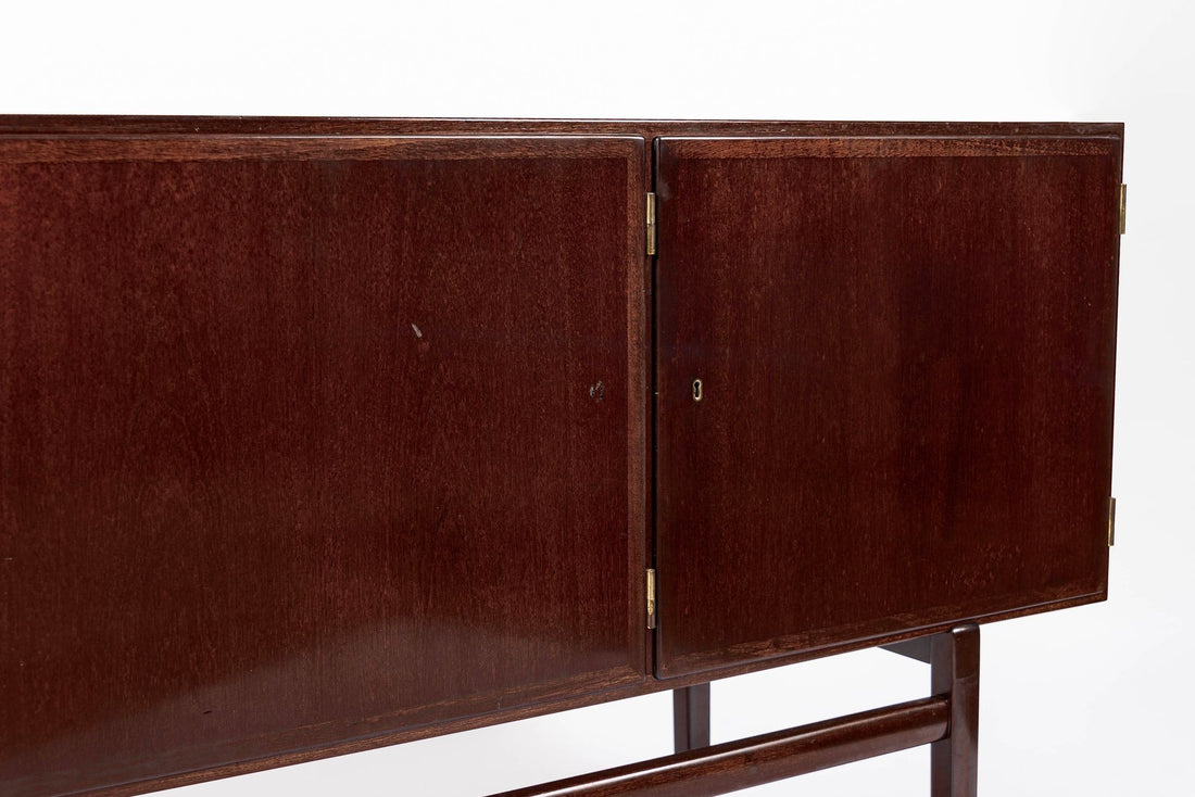 Mid Century Danish Wood Sideboard Cabinet or Credenza by Ole Wanscher